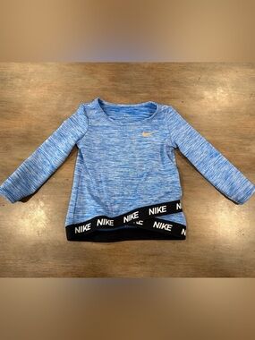 Nike Kids' Blue Long-Sleeve Athletic Top 12m